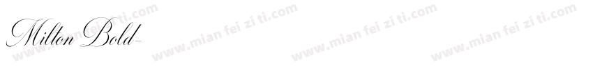 Milton Bold字体转换